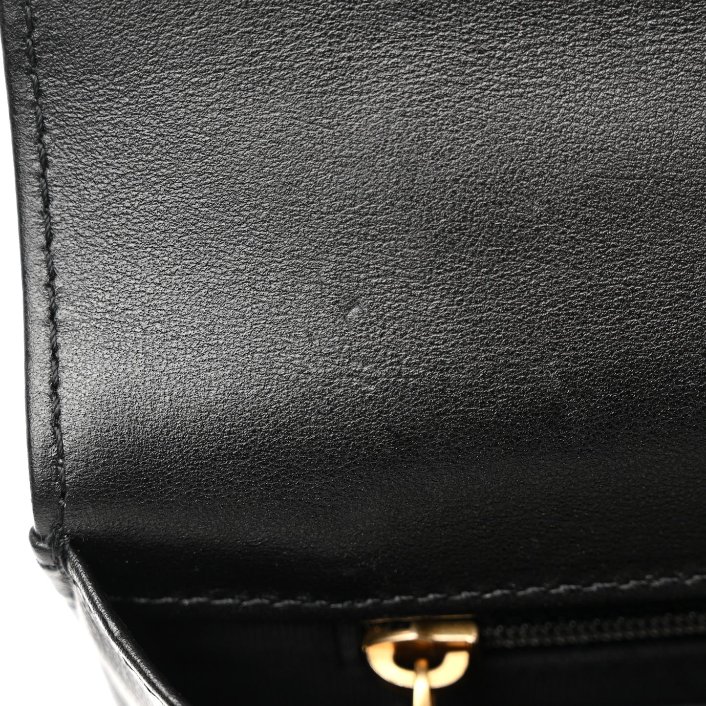 Lambskin Quilted Chain Flap Bag Black