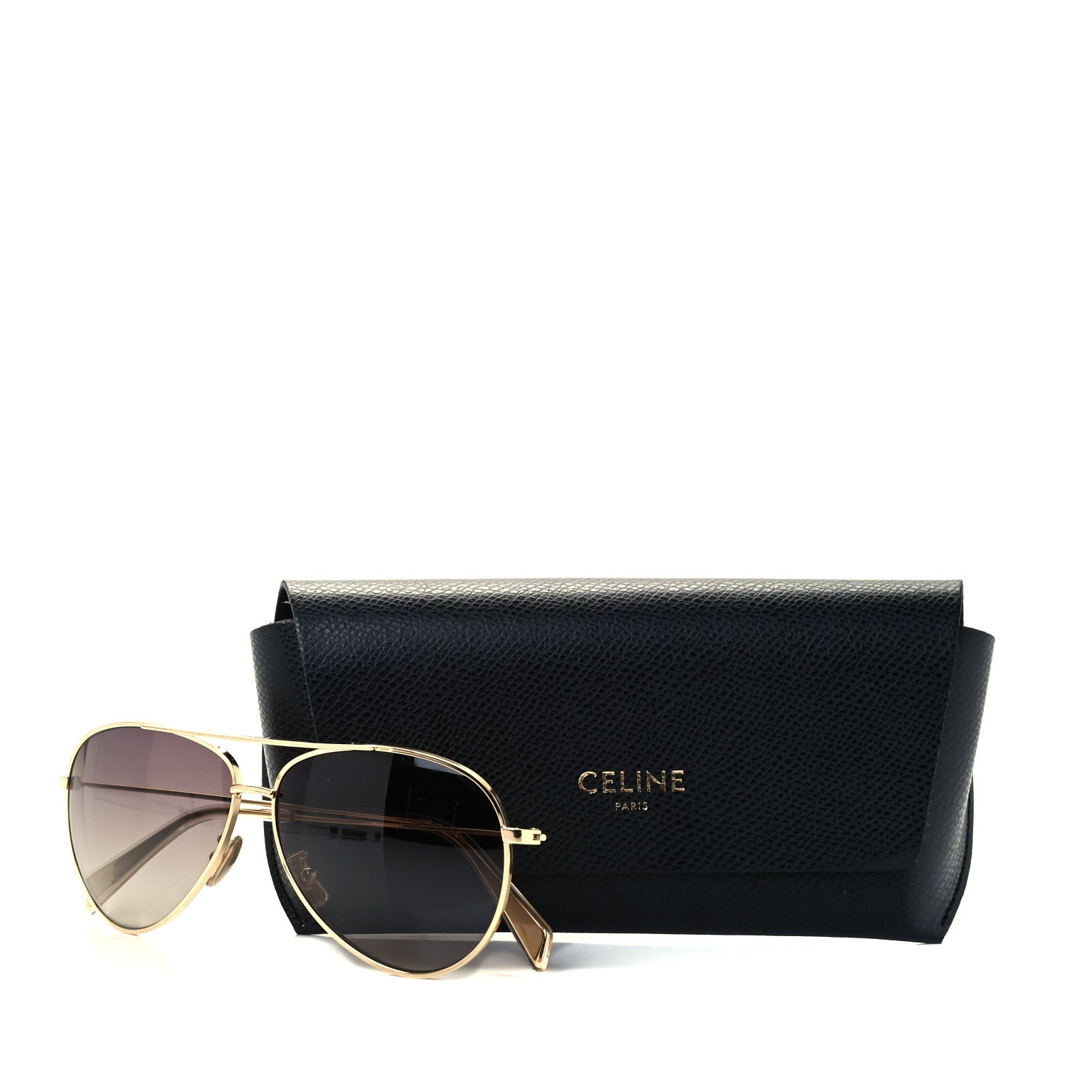 Celine Aviator Sunglasses CL 40062U Gold 9 of 9