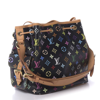 Louis Vuitton Monogram Multicolor Petit Noe Black 2 of 8