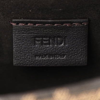 Fendi Fabric Jacquard Vitello Cher Cuoio FF 1974 Nano Fendi C'mon Tobacco Moro Ebano 6 of 11