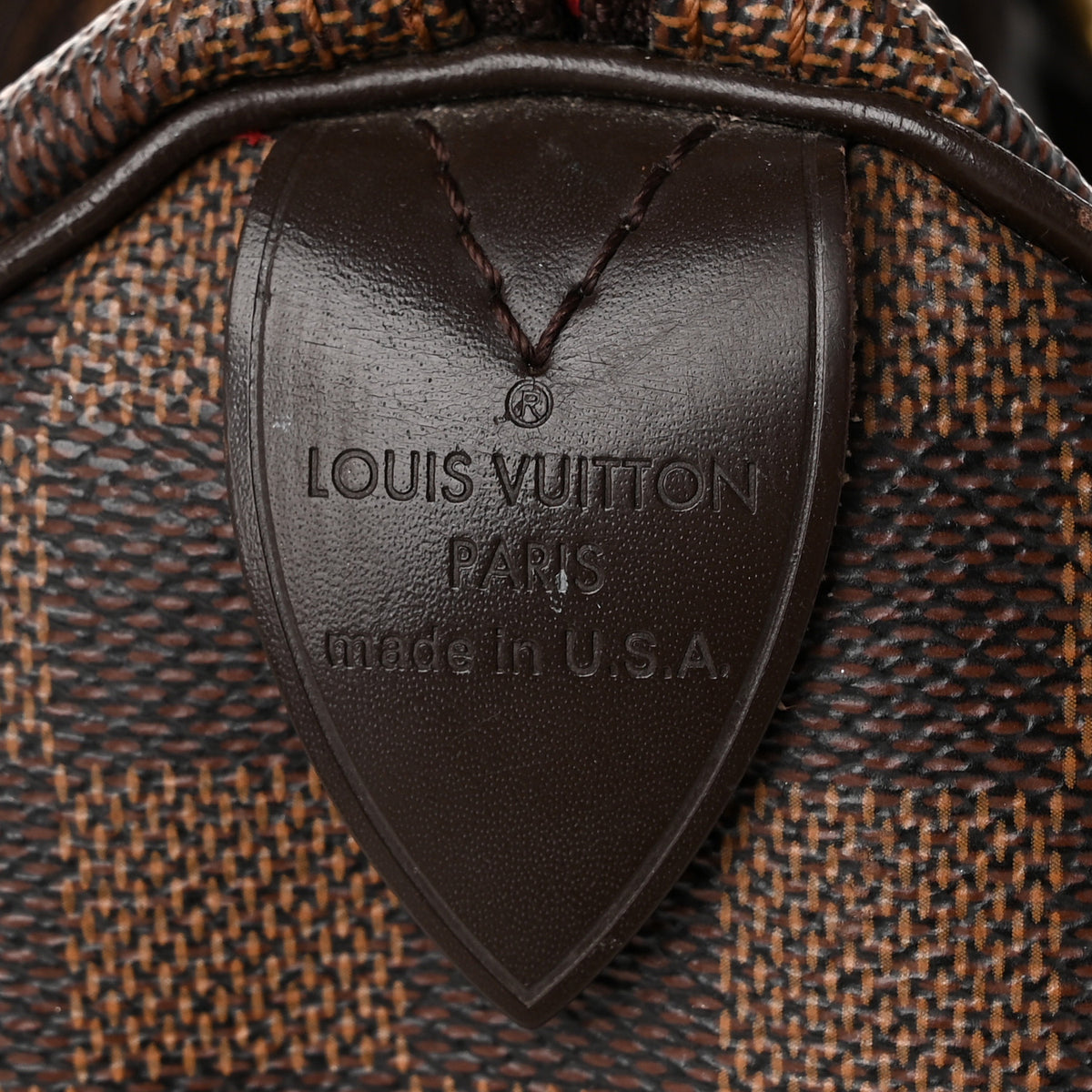 Louis Vuitton Damier Ebene Speedy 30 6 of 13