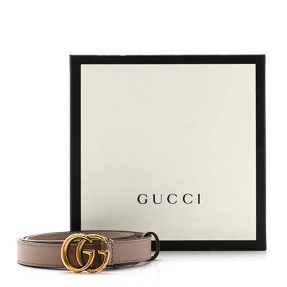 Gucci Calfskin Double G 20mm Belt 85 34 Porcelain Rose 8 of 8