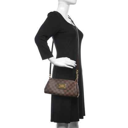 Louis Vuitton Damier Ebene Eva Clutch 2 of 9