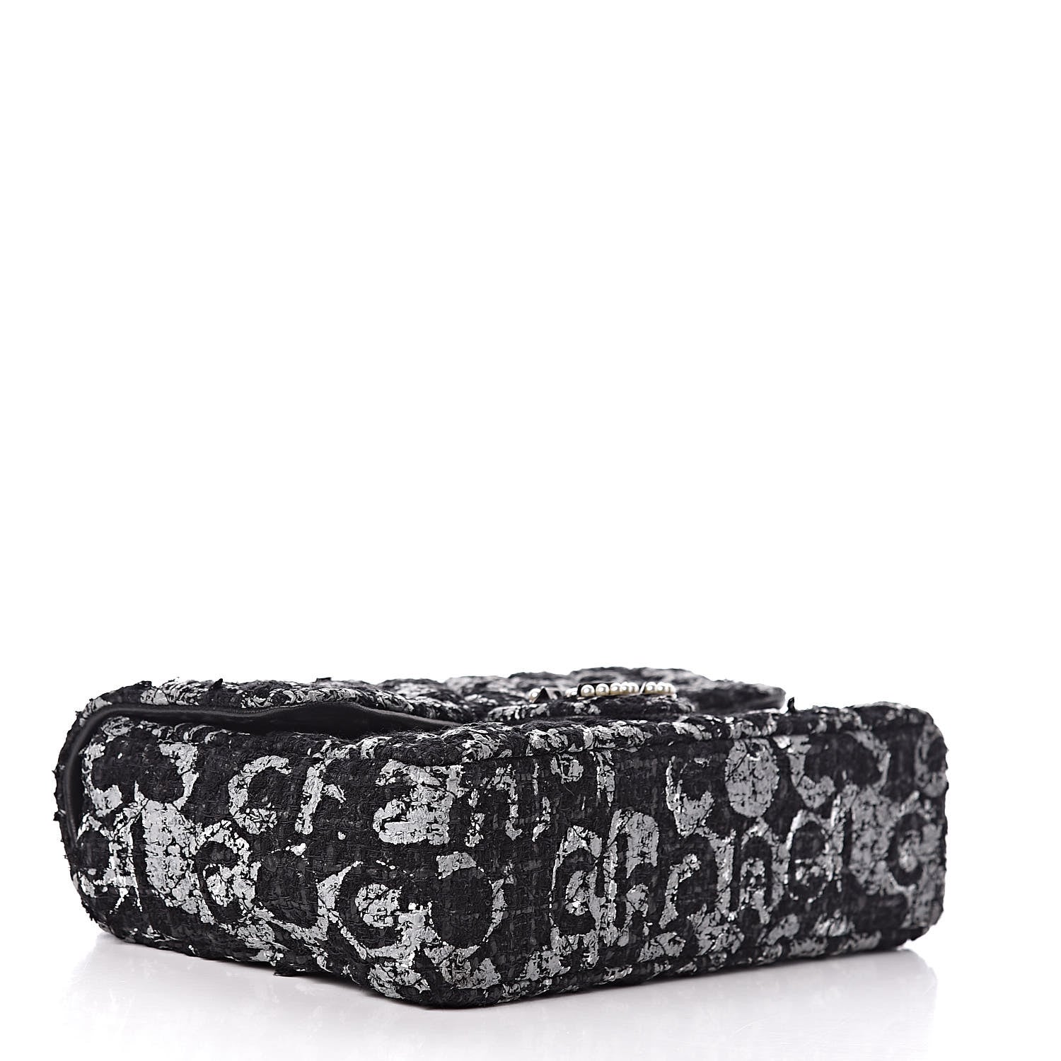 Chanel Tweed Westminster Pearl Flap Black 4 of 15
