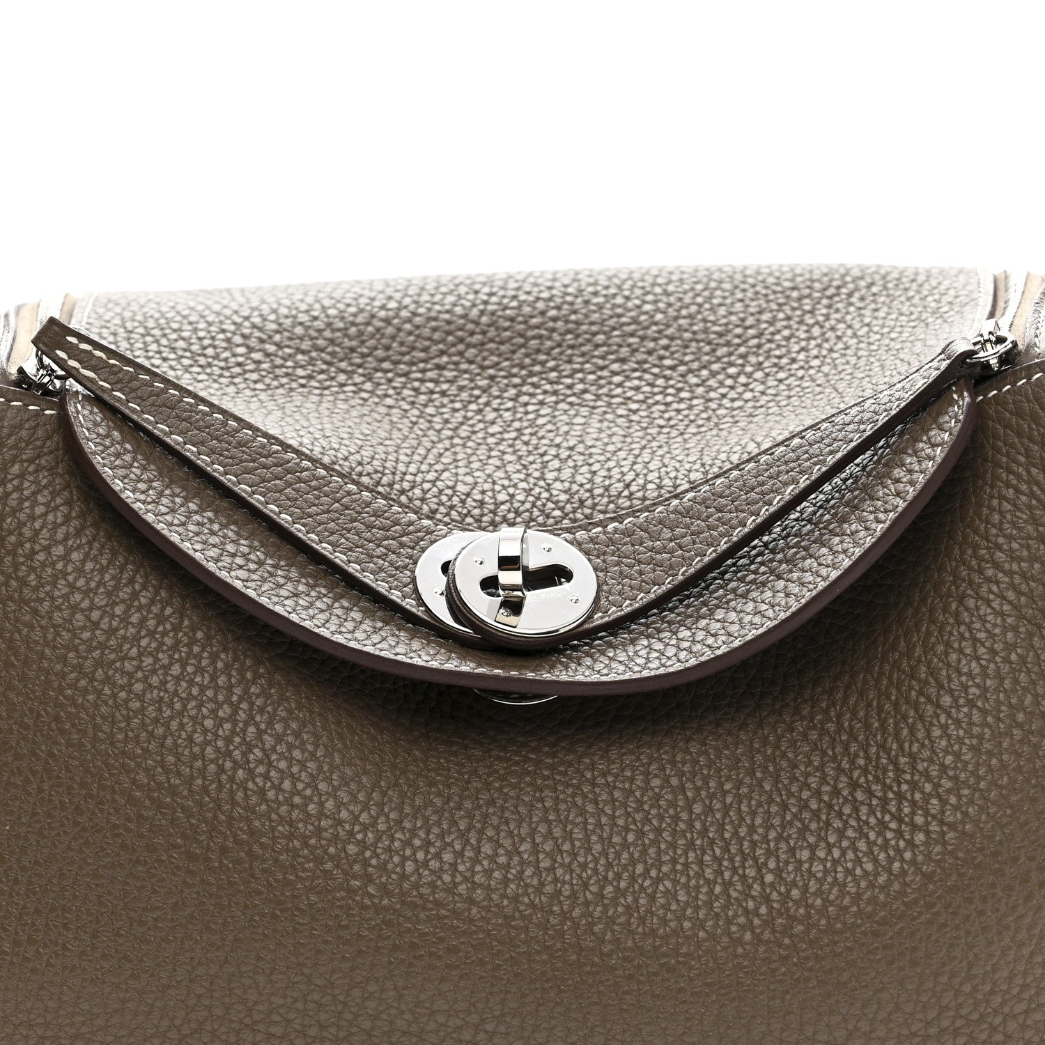 Hermes Taurillon Clemence Lindy 26 Etoupe 8 of 11