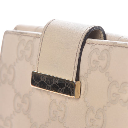 Gucci Guccissima Icon Bar French Flap Wallet White 14 of 21