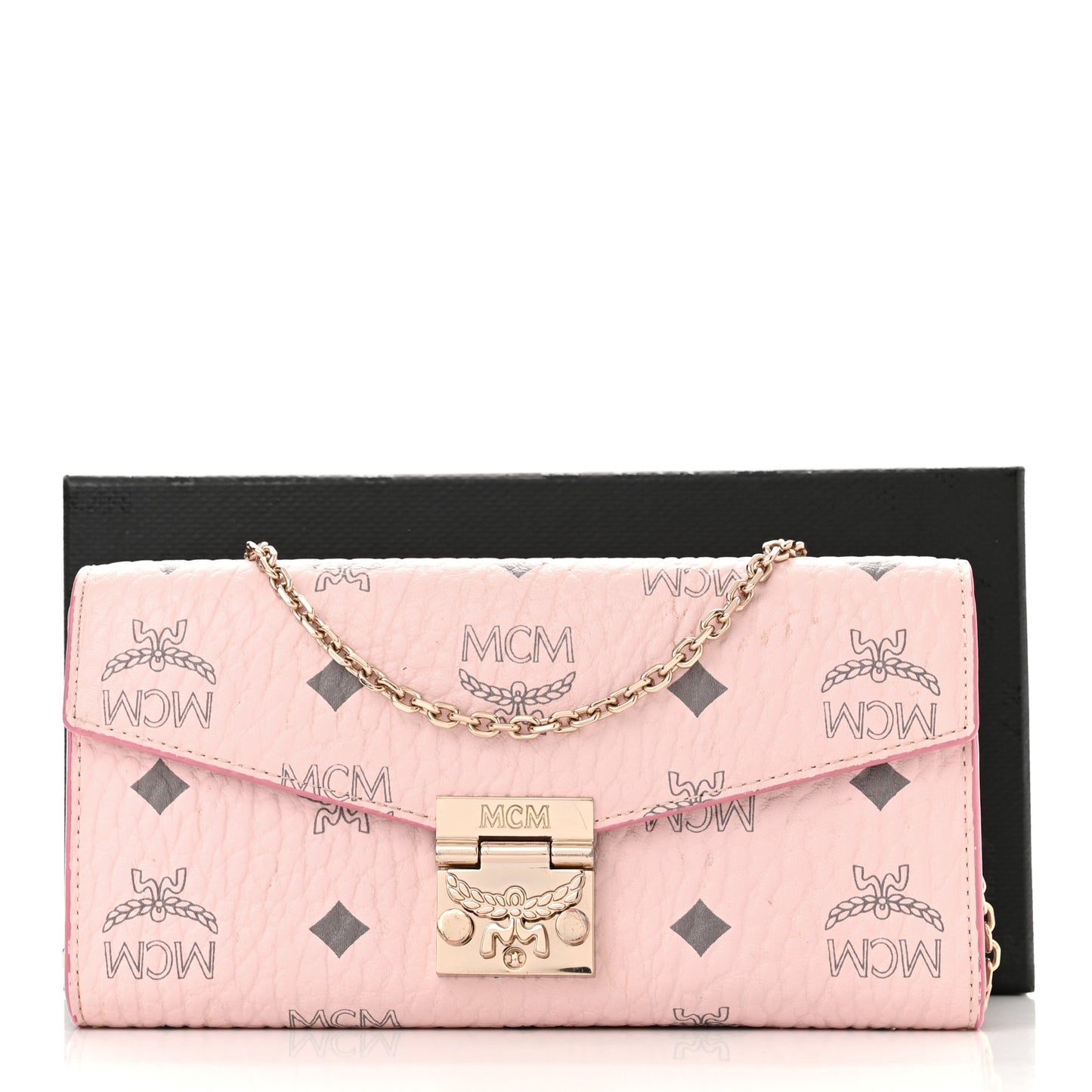 Visetos Large Patricia Wallet On Chain Soft Pink