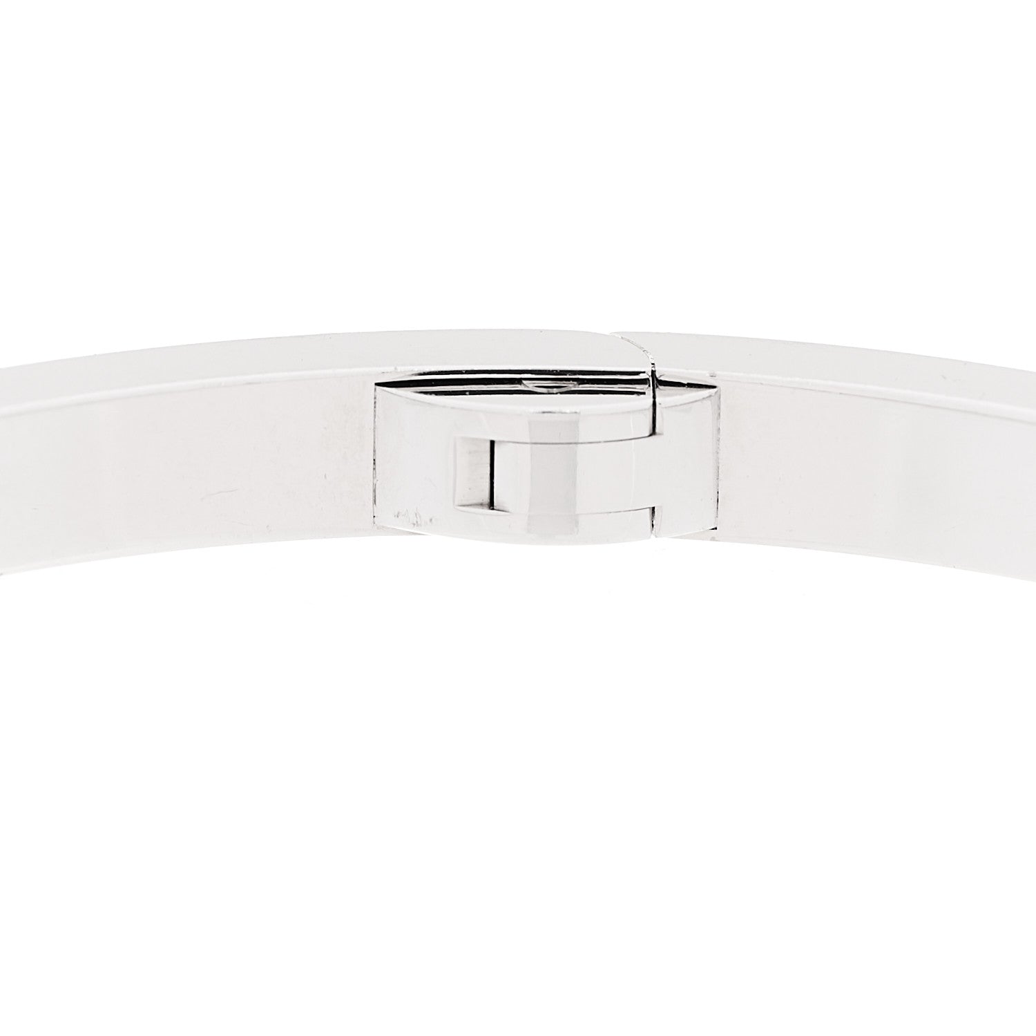 Cartier 18K White Gold Diamond Small LOVE Paved Bracelet 18 8 of 10