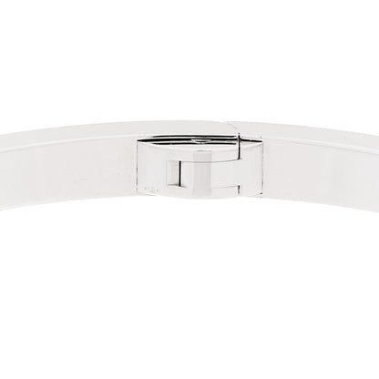 Cartier 18K White Gold Diamond Small LOVE Paved Bracelet 18 8 of 10