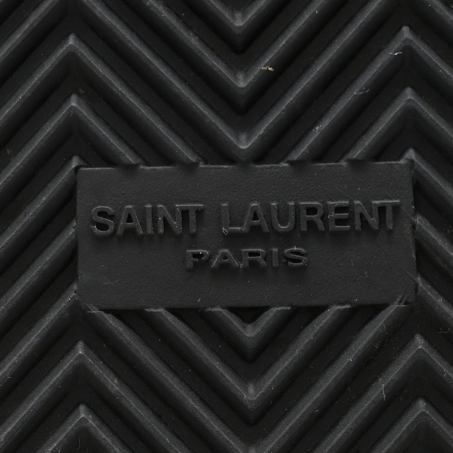 Saint Laurent Calfskin Monogram Jimmy Joan Slide Sandals 37 Black 7 of 10