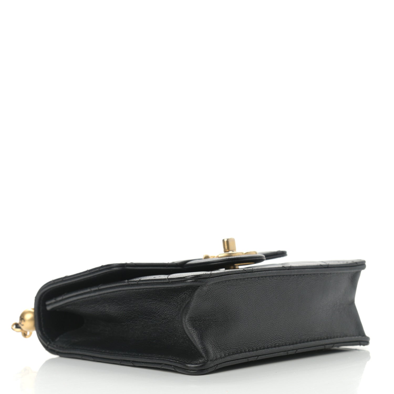 Chanel Goatskin Quilted Chic Pearls Flap Black 4 of 11