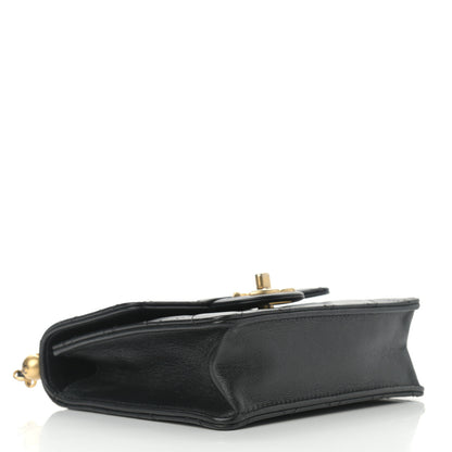 Chanel Goatskin Quilted Chic Pearls Flap Black 4 of 11