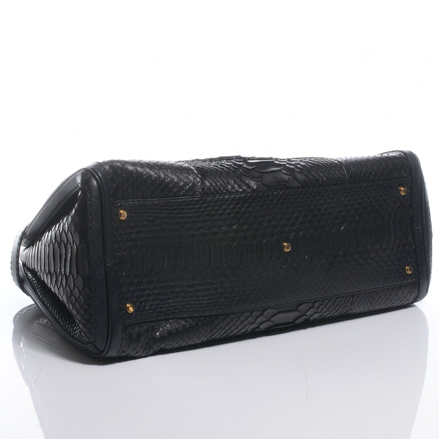 Gucci Python Large GG Running Tote Black 4 of 7