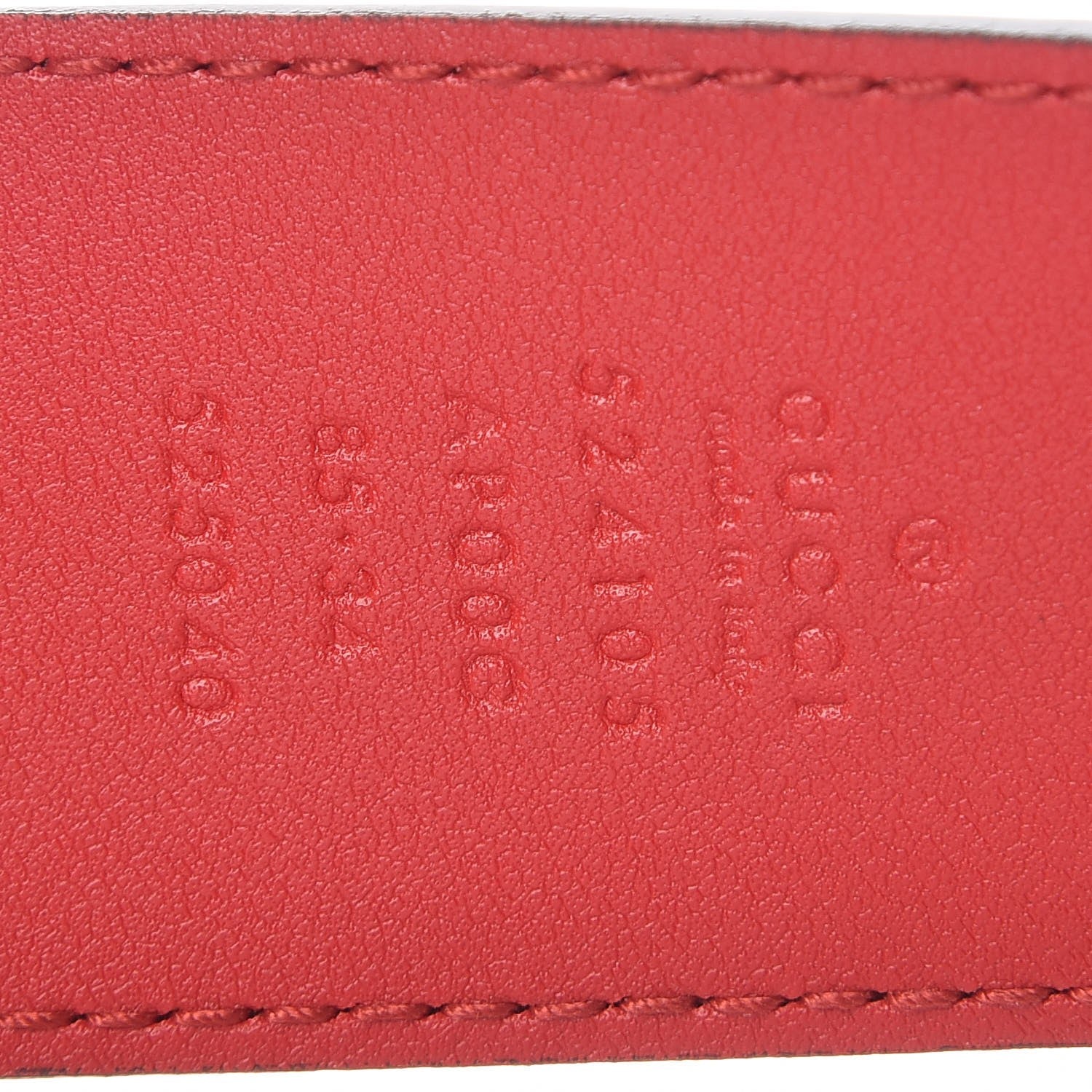 Gucci Moon Calfskin Torchon Double G 40mm Belt 85 34 Hibiscus Red 5 of 7