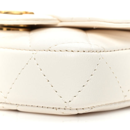 Chanel Lambskin Enamel Quilted Mini Chain Belt Bag White 9 of 12