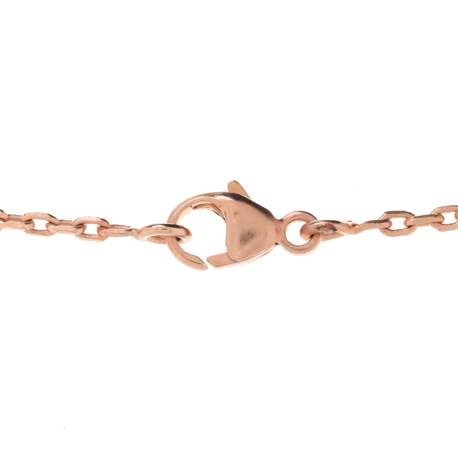 Hermes Lacquered Rose Gold Pop H Pendant Necklace Marron Glace 6 of 7