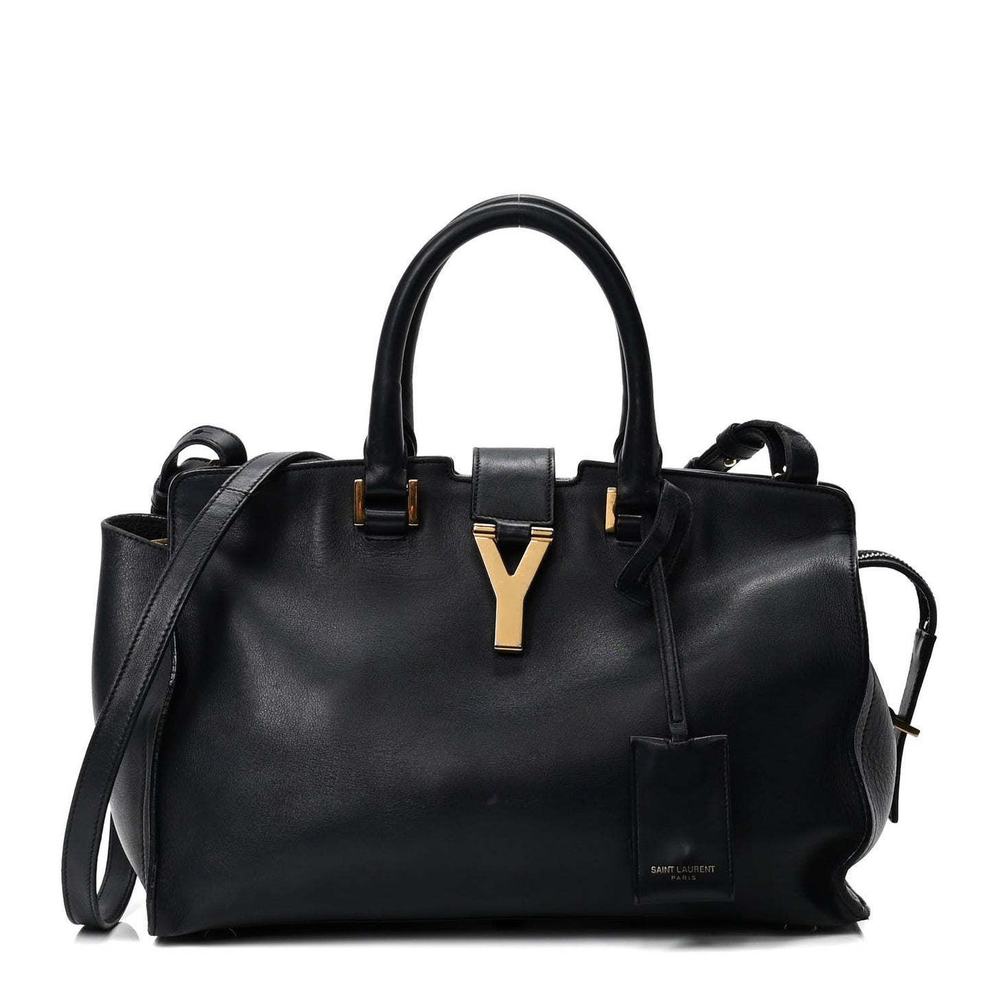 Calfskin Small Classic Y Cabas Navy Blue