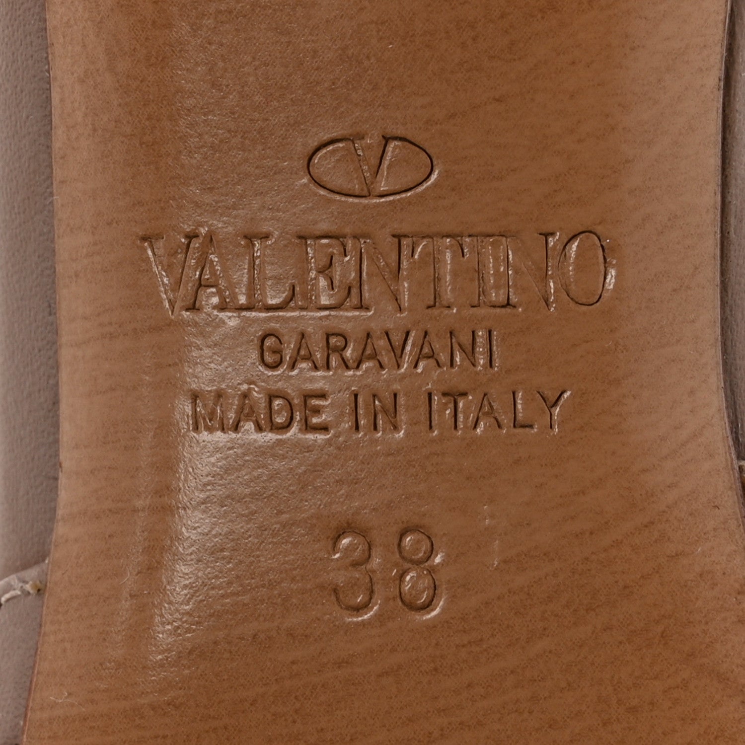 Valentino Garavani X UNDERCOVER Calfskin Rockstud Ankle Strap Low Heel Pumps 38 Poudre 8 of 10