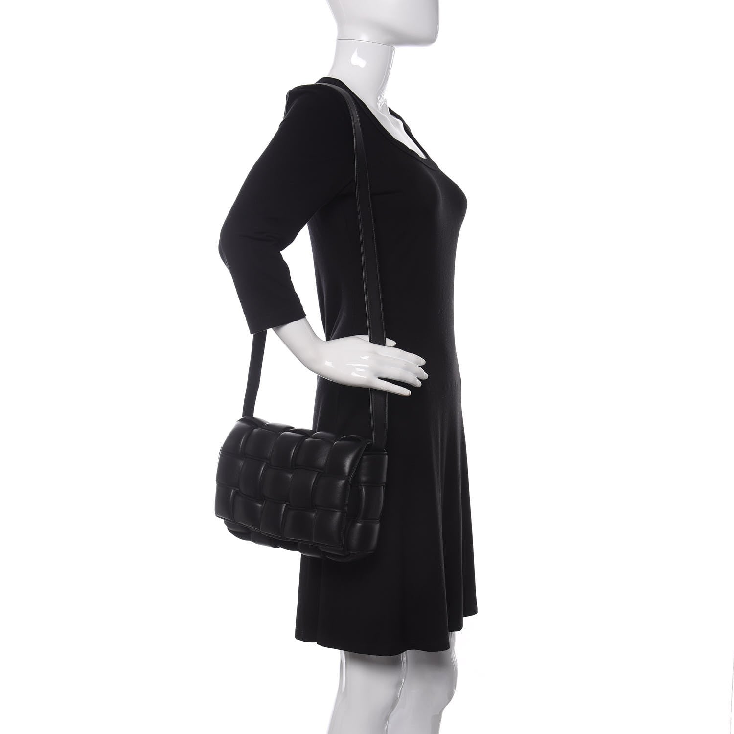 Bottega Veneta Nappa Maxi Intreccio Padded Cassette Crossbody Bag Black 2 of 11