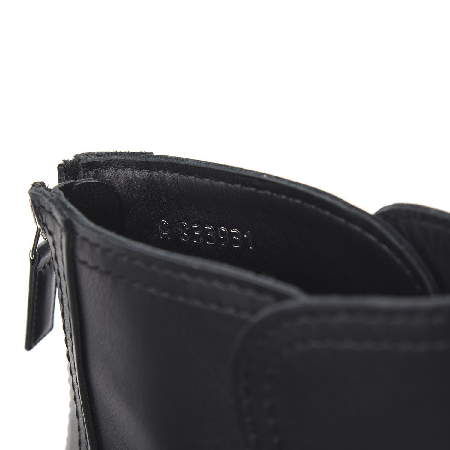Chanel Calfskin Pearl Cap Toe Short Boots 39.5 Black 7 of 9