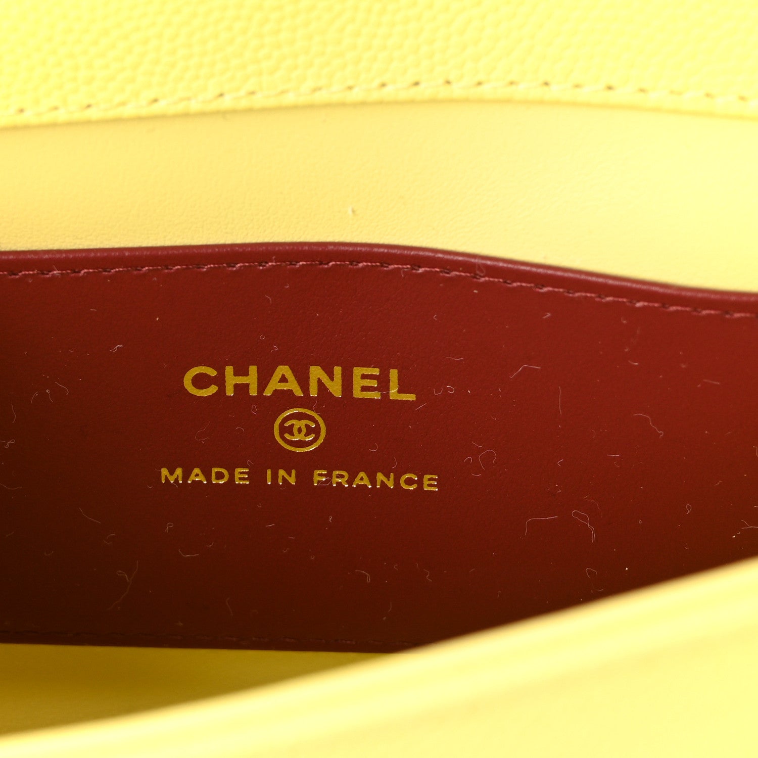 Chanel Shiny Caviar Mini Preppy Coco Shoulder Bag Light Yellow 6 of 11