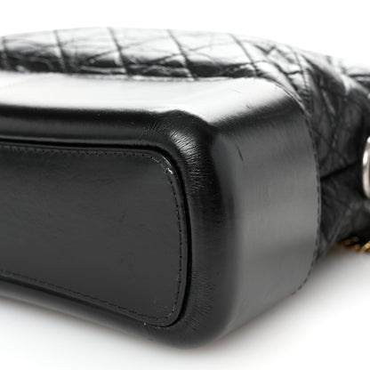 Chanel Aged Calfskin Quilted Medium Gabrielle Hobo Black 9 of 9