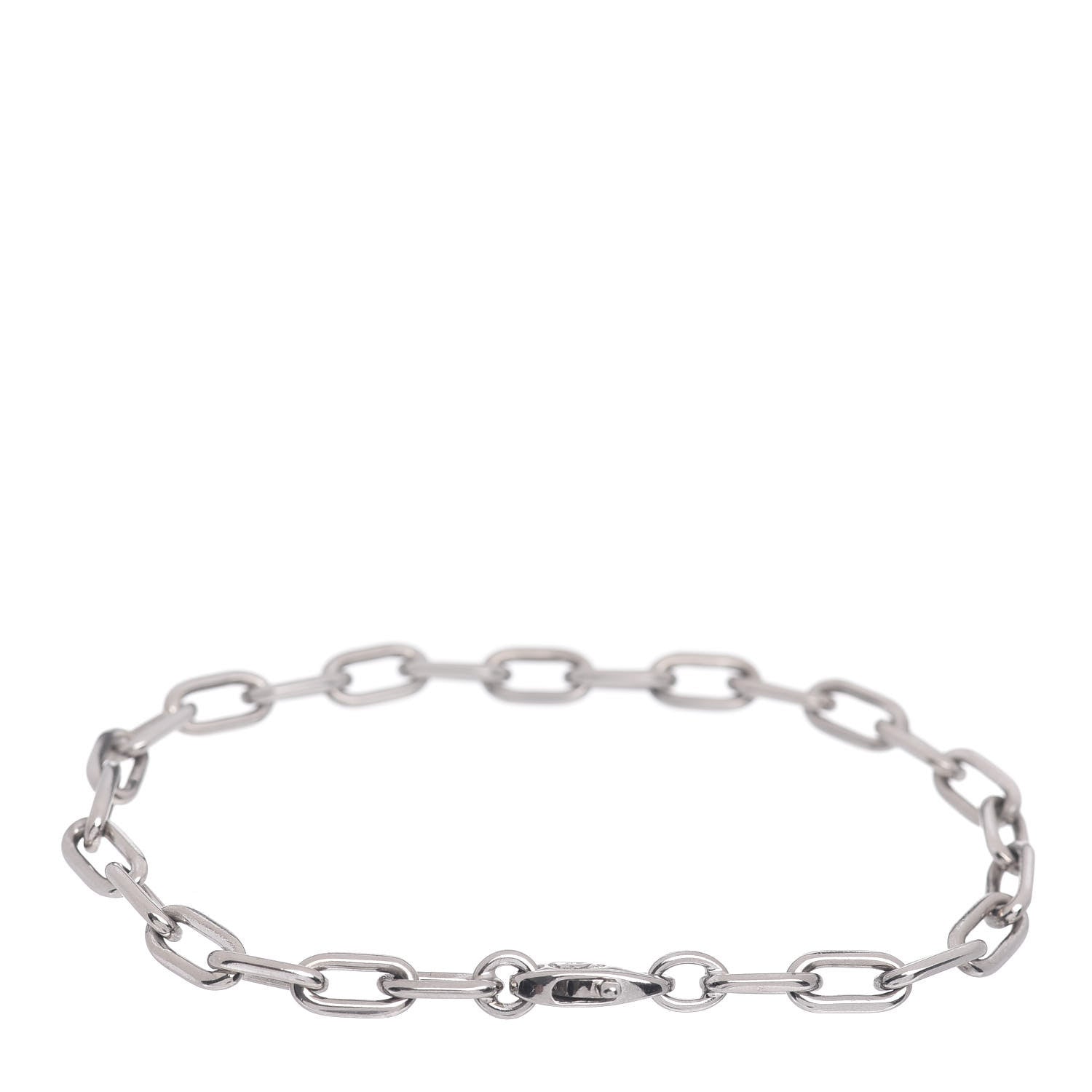 Cartier 18K White Gold Spartacus Chain Bracelet 3 of 4
