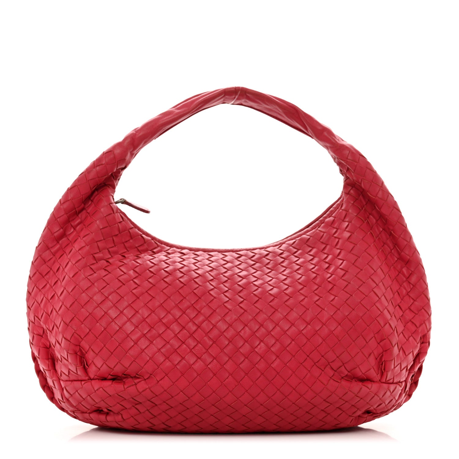 Bottega Veneta Nappa Intrecciato Medium Belly Veneta Hobo Fuchsia 1 of 10