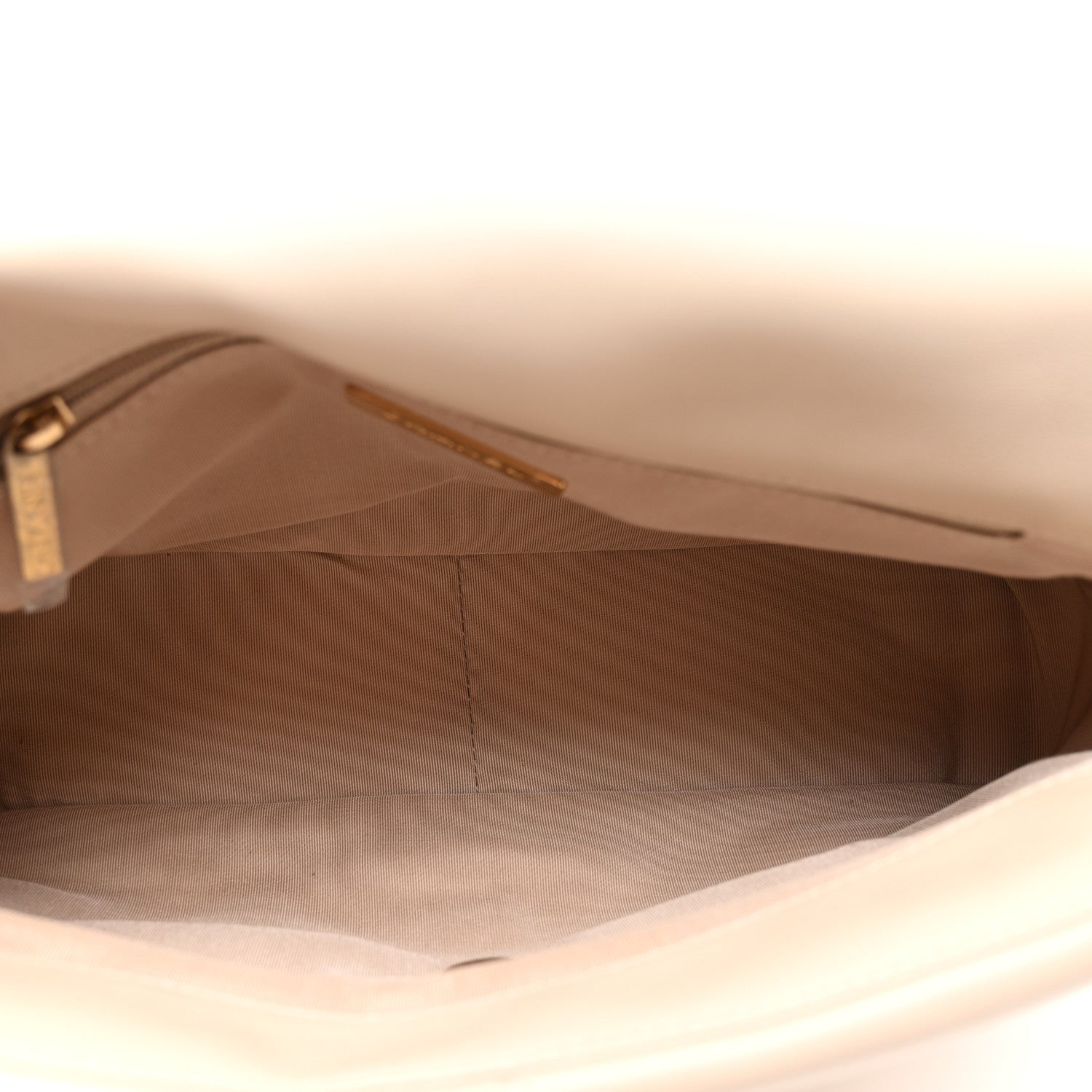 Chanel Goatskin Quilted Large Chanel 19 Flap Beige 4 of 10