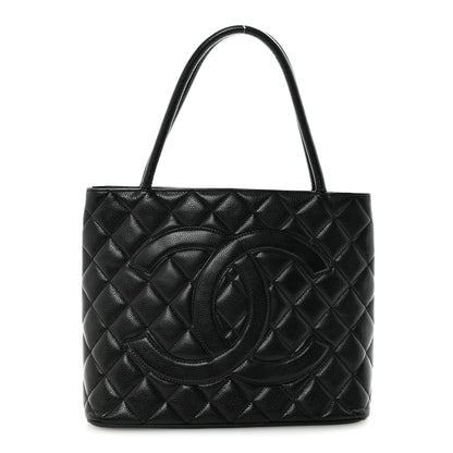 Chanel Caviar Quilted Medallion Tote Black 1 of 9