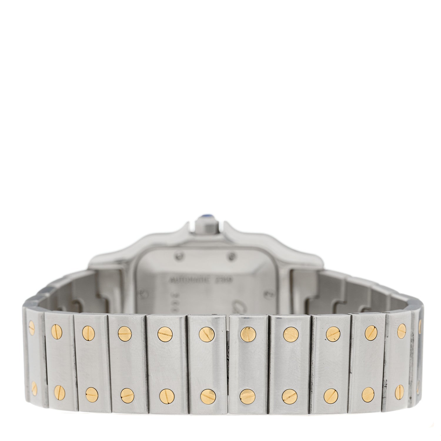 Cartier Stainless Steel 18K Yellow Gold 29mm Santos De Cartier Galbee Automatic Watch 3 of 4