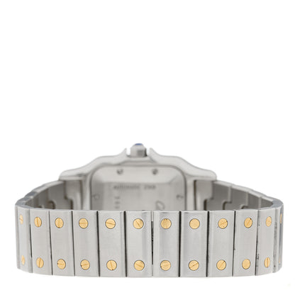 Cartier Stainless Steel 18K Yellow Gold 29mm Santos De Cartier Galbee Automatic Watch 3 of 4