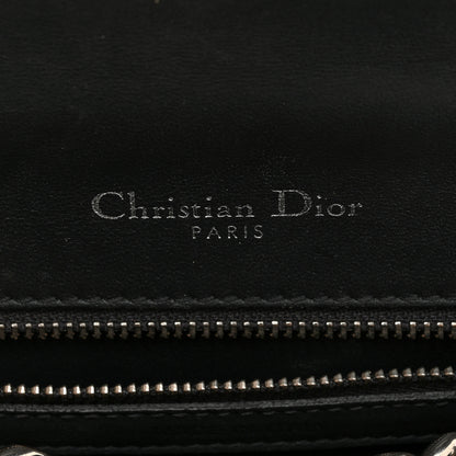 Christian Dior Metallic Patent Micro-Cannage Small Diorama Flap Bag Silver 6 of 10