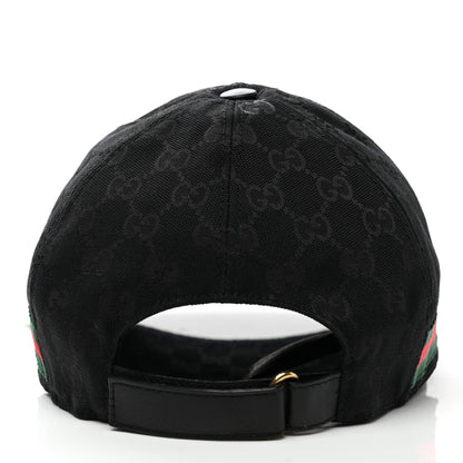 Gucci Monogram Web Baseball Hat L Black 6 of 9