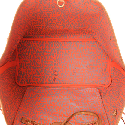 Louis Vuitton Monogram Graffiti Neverfull GM Orange 5 of 9