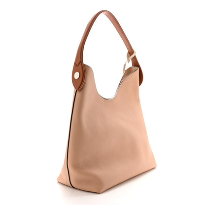 Louis Vuitton Calfskin Lockme Hobo Beige 3 of 10
