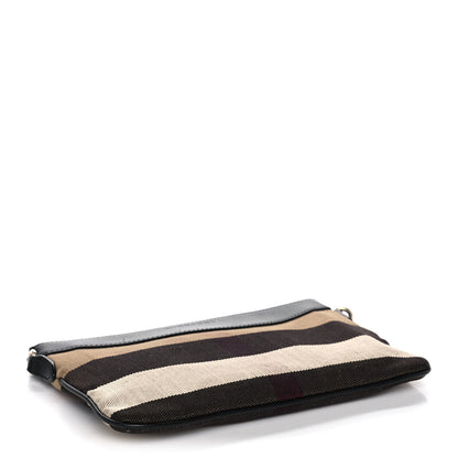 Burberry House Check Derby Peyton Crossbody Clutch Bag Black 4 of 14