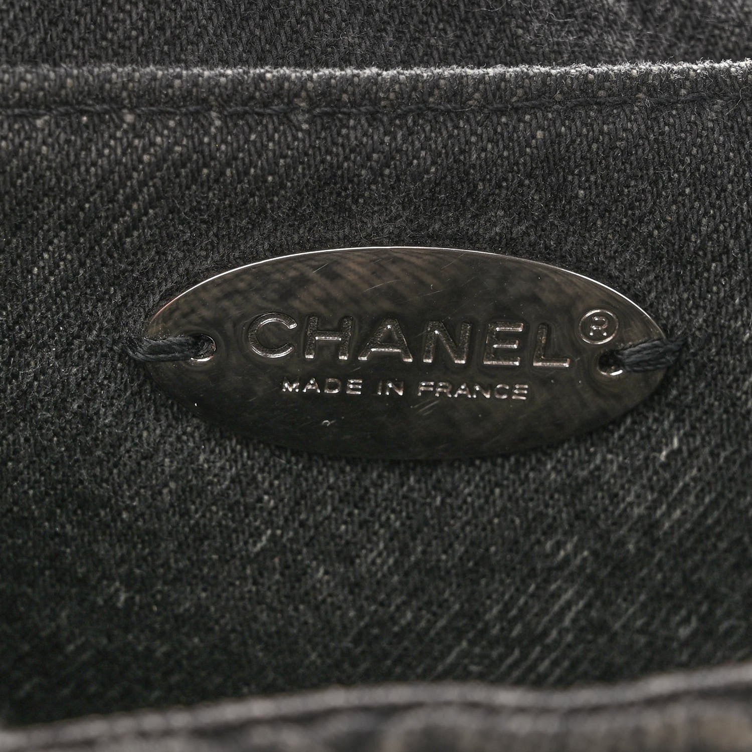 Chanel Washed Denim Quilted Small Denimpression Flap Grey Black 5 of 12