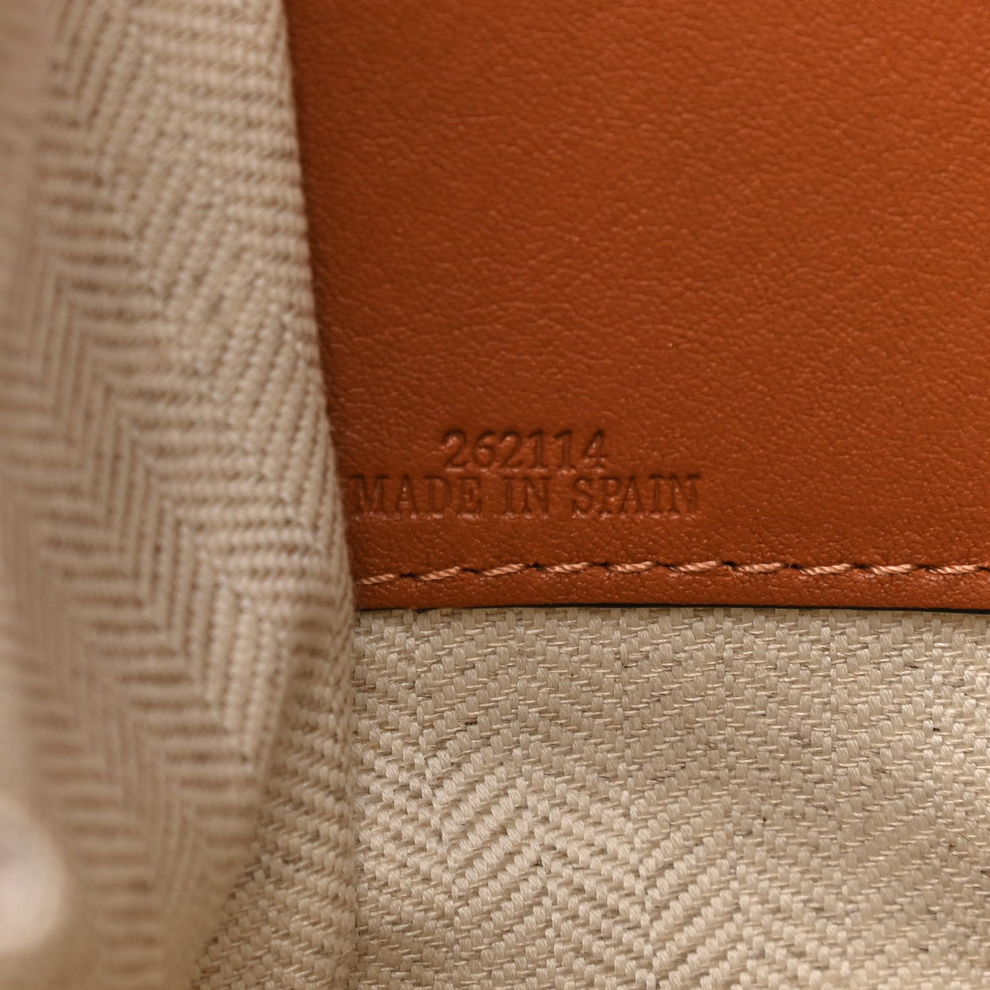 Calfskin Canvas Anagram Small Hammock Shoulder Bag Ecru Tan
