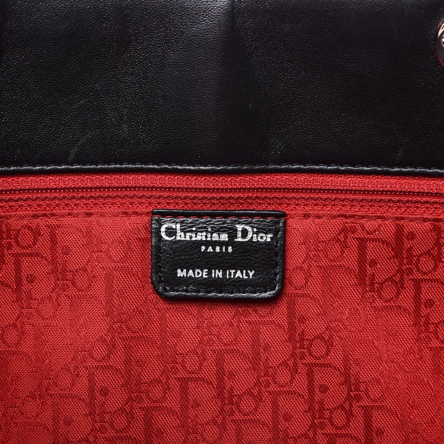 Lambskin Cannage Large Lady Dior Shopper Tote Black