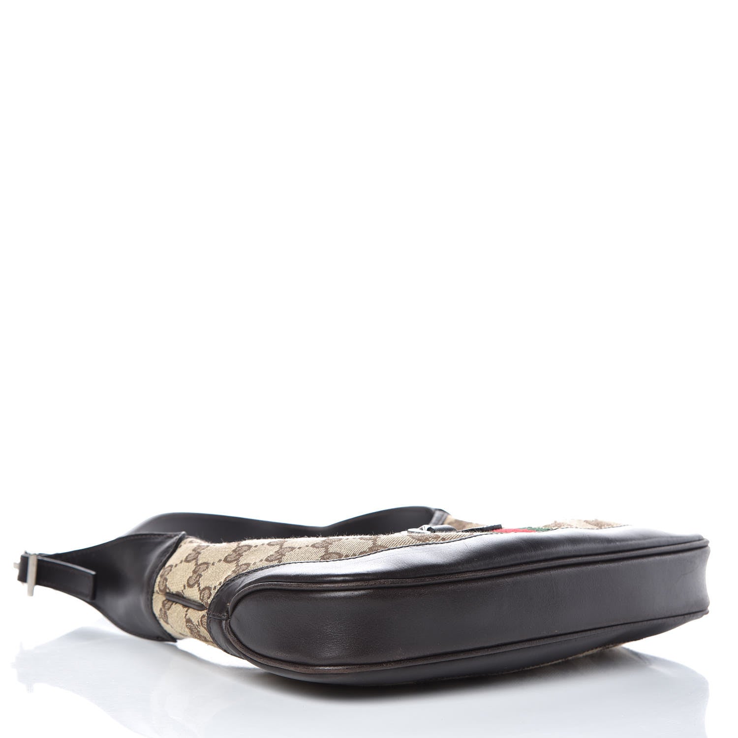 Gucci Monogram Web Small Jackie O Hobo Dark Brown 4 of 12