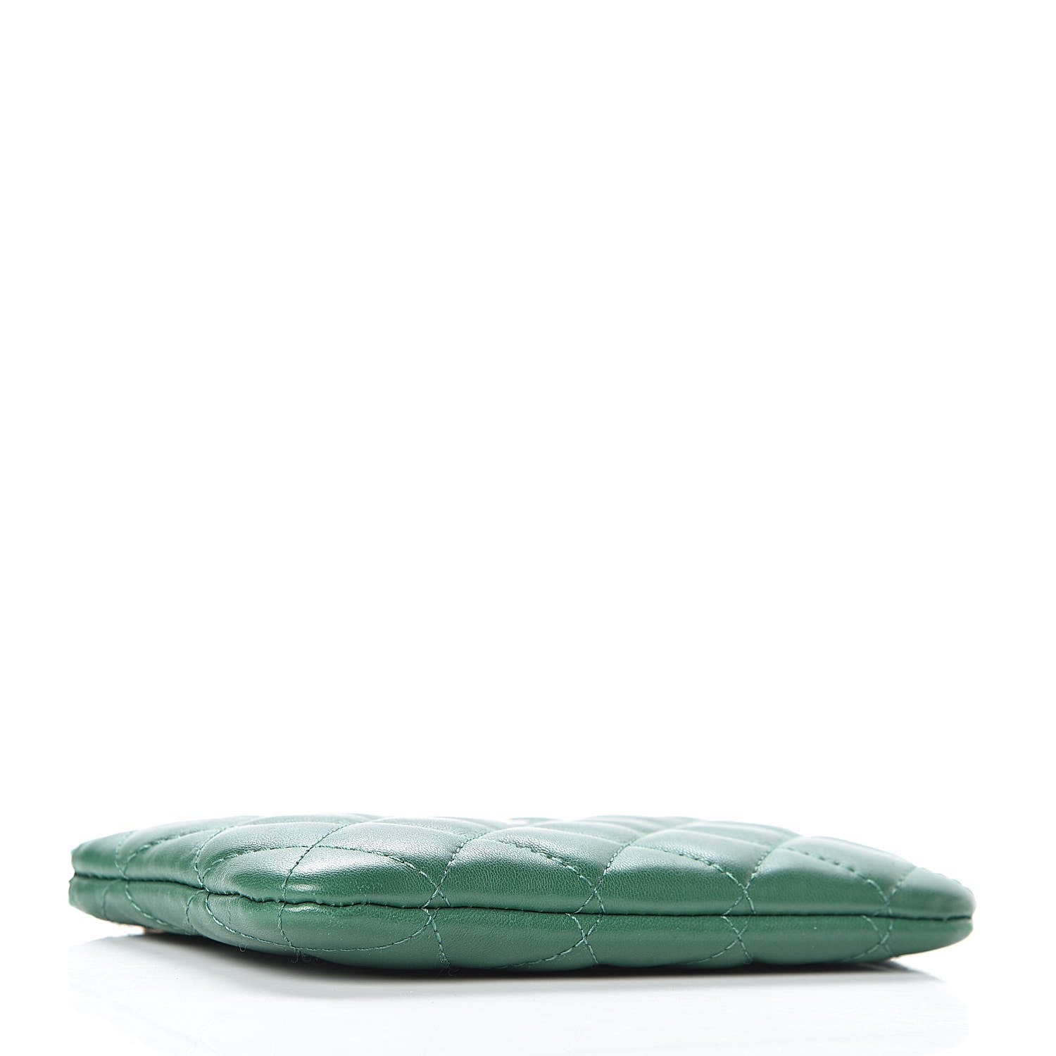 Chanel Lambskin Quilted Small Casino Cosmetic Case Green 4 of 8