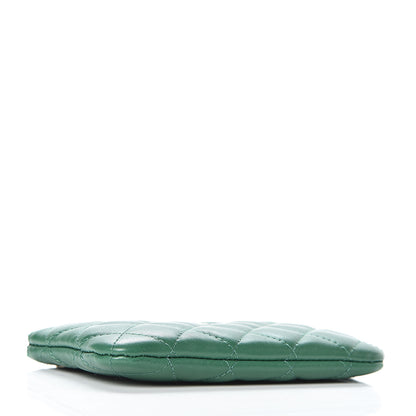 Chanel Lambskin Quilted Small Casino Cosmetic Case Green 4 of 8