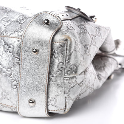 Gucci Metallic Guccissima Small Pelham Shoulder Bag Silver 9 of 14