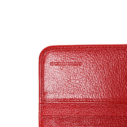 Burberry Haymarket Check Continental Wallet Red 7 of 10