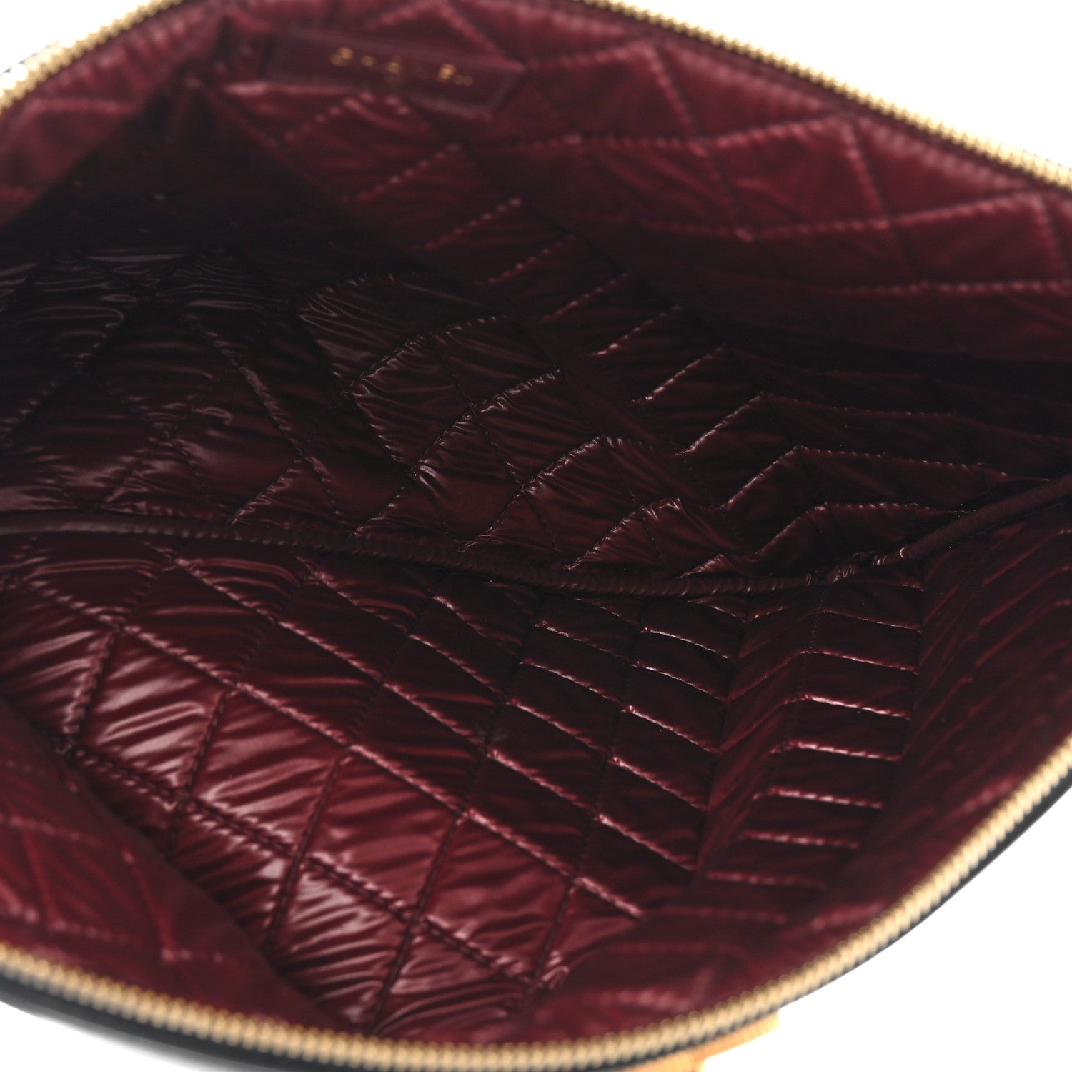 Chanel Lambskin Quilted Large Vintage Mademoiselle Cosmetic Case Black 5 of 12