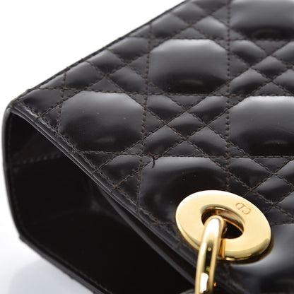 Christian Dior Patent Cannage Large Lady Dior Brown 8 of 8