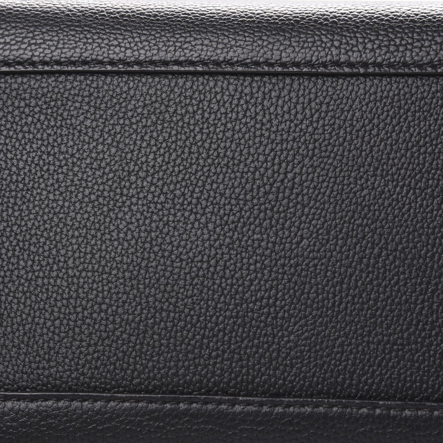 Grained Calfskin Visetos Medium Sarah Hobo Black
