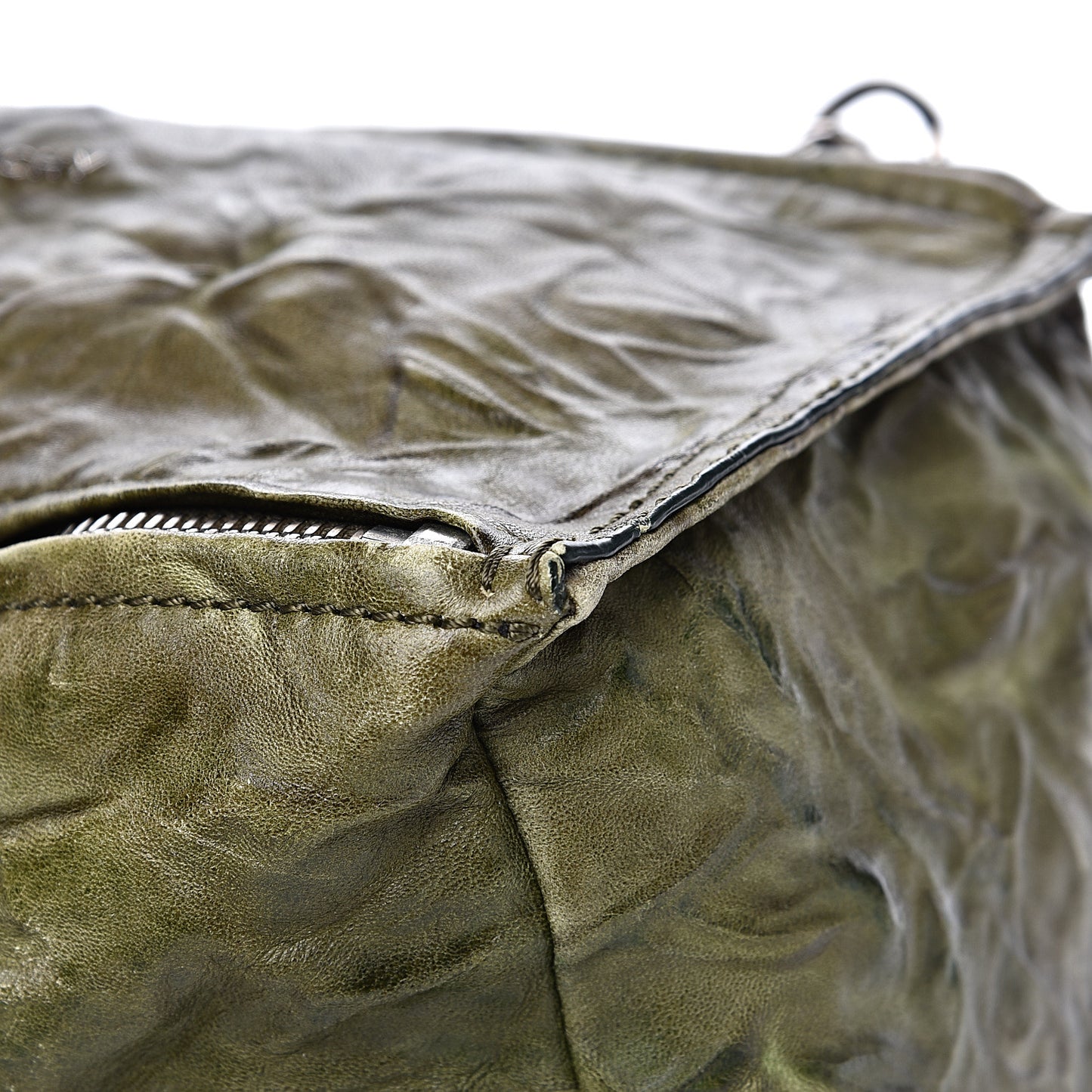 Tumbled Sheepskin Small Pandora Khaki