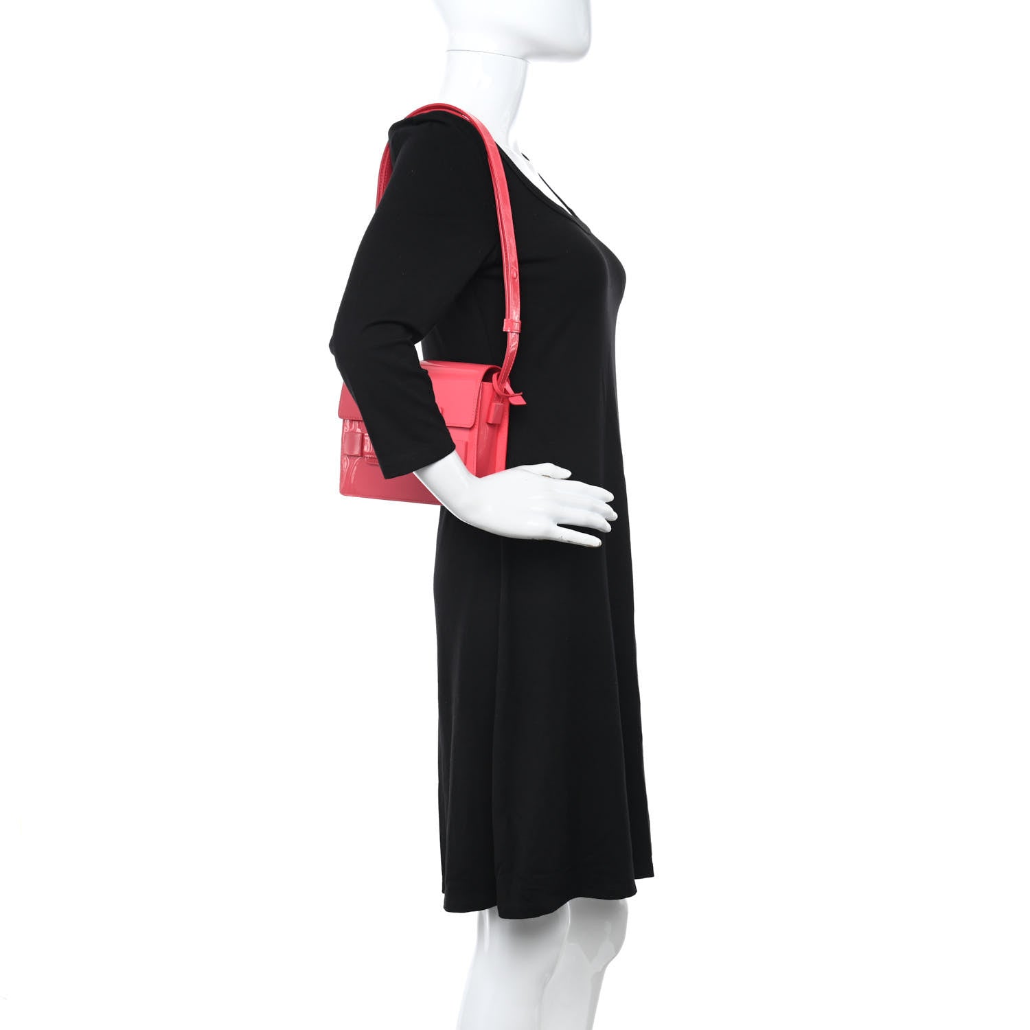 Delvaux Vernis Mini Madame Crossbody Rose Candy 2 of 10